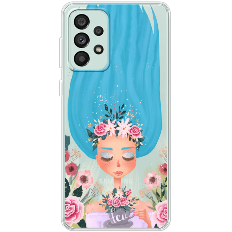 Прозрачный чехол BoxFace Samsung Galaxy A73 (A736) Blue Hair