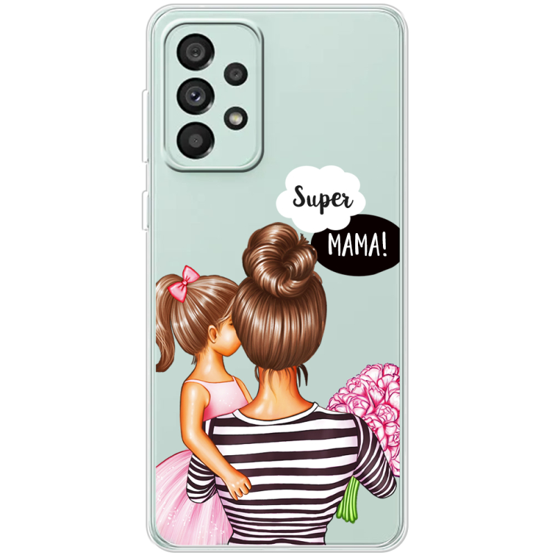 Прозрачный чехол BoxFace Samsung Galaxy A73 (A736) Super Mama and Daughter