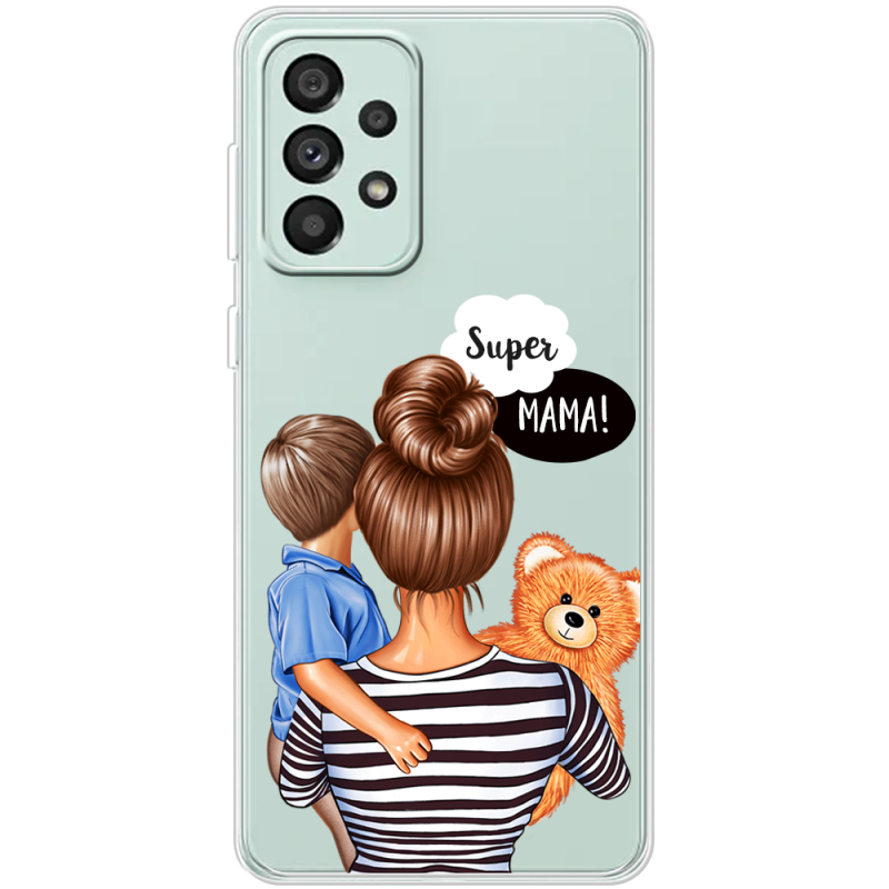 Прозрачный чехол BoxFace Samsung Galaxy A73 (A736) Super Mama and Son