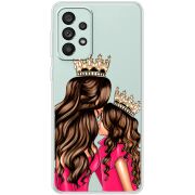 Прозрачный чехол BoxFace Samsung Galaxy A73 (A736) Queen and Princess