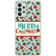 Прозрачный чехол BoxFace Samsung Galaxy A73 (A736) Vintage Christmas Pattern