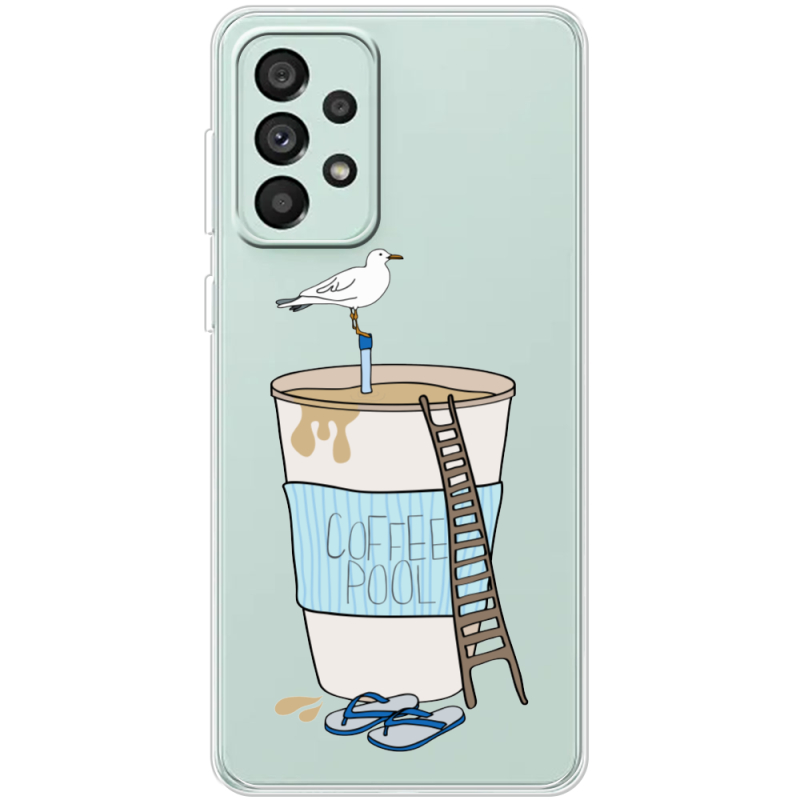 Прозрачный чехол BoxFace Samsung Galaxy A73 (A736) Segull in Cofee Pool