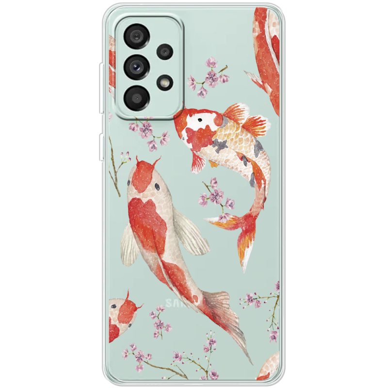 Прозрачный чехол BoxFace Samsung Galaxy A73 (A736) Japanese Koi Fish