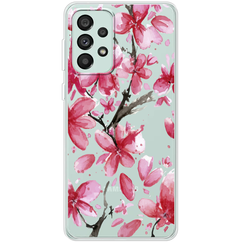 Прозрачный чехол BoxFace Samsung Galaxy A73 (A736) Pink Magnolia