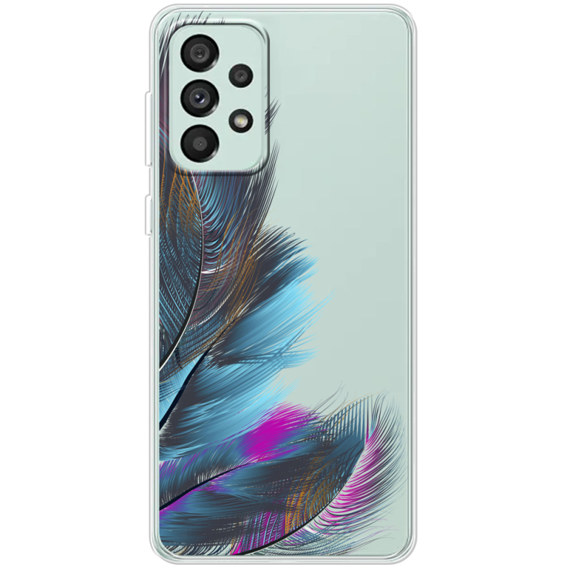 Прозрачный чехол BoxFace Samsung Galaxy A73 (A736) Feathers