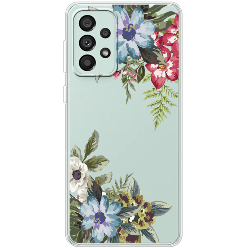 Прозрачный чехол BoxFace Samsung Galaxy A73 (A736) Floral