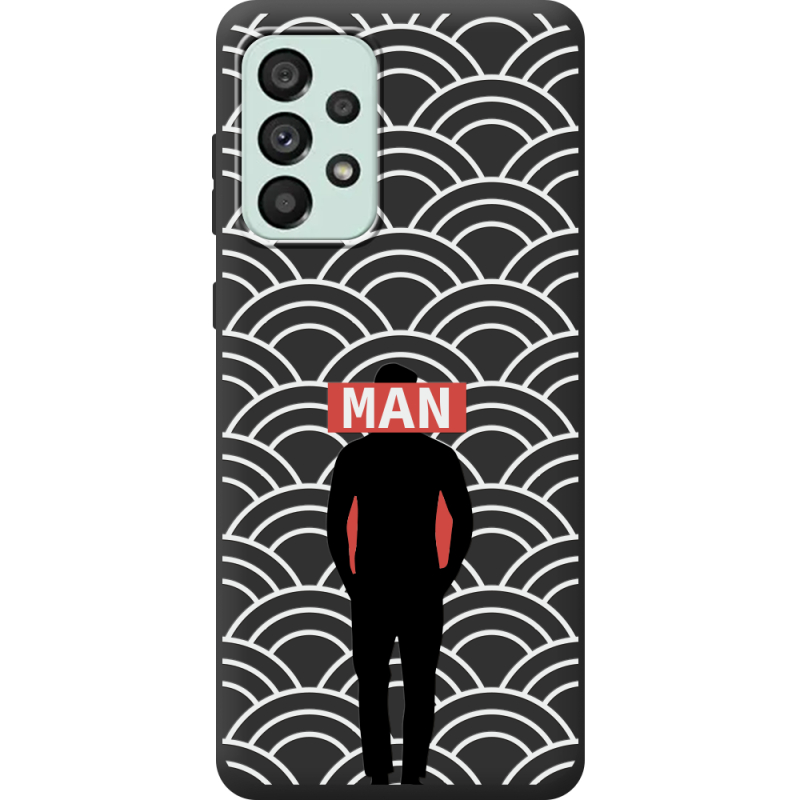 Черный чехол BoxFace Samsung Galaxy A73 5G (A736) Man Pattern