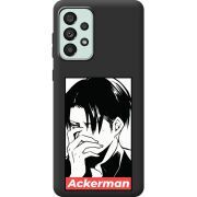 Черный чехол BoxFace Samsung Galaxy A73 5G (A736) Attack On Titan - Ackerman