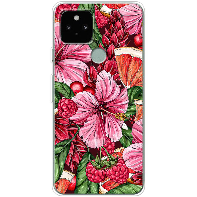Чехол Uprint Google Pixel 5 Tropical Flowers
