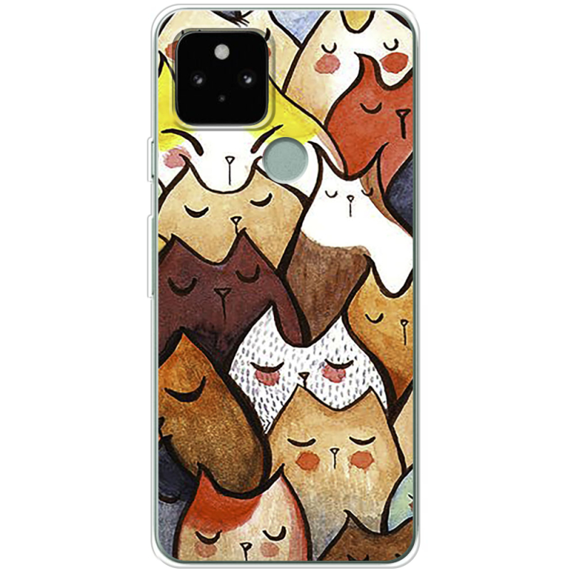 Чехол Uprint Google Pixel 5 Sleepy Cats