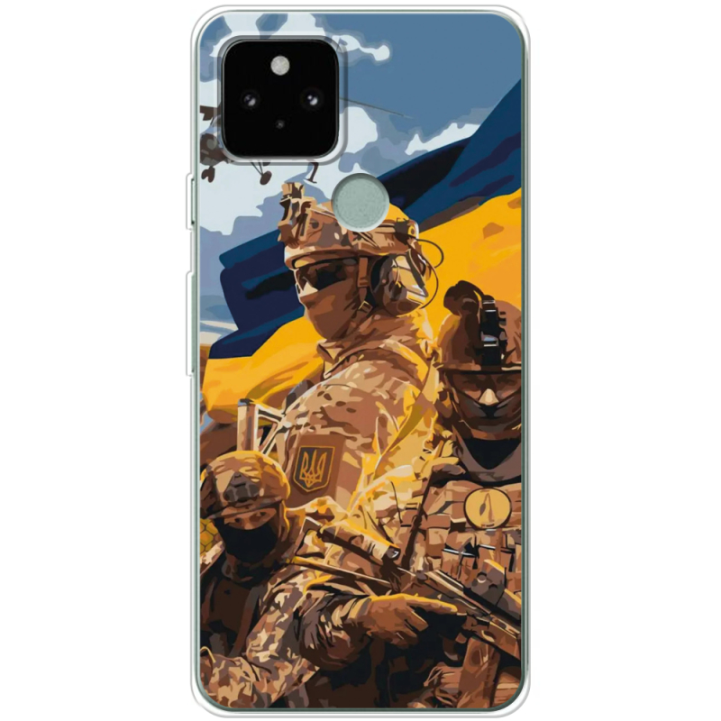 Чехол Uprint Google Pixel 5 Воїни ЗСУ