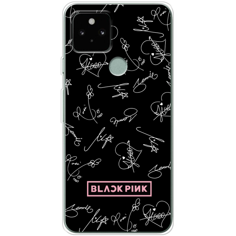 Чехол Uprint Google Pixel 5 Blackpink автограф