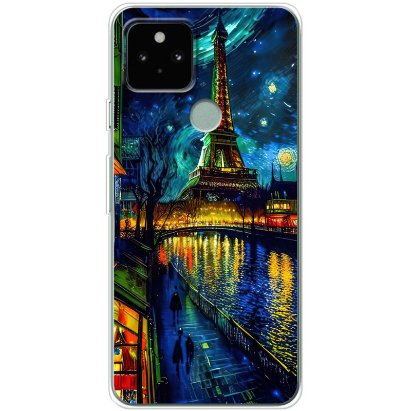 Чехол Uprint Google Pixel 5 Сяйво над Парижем