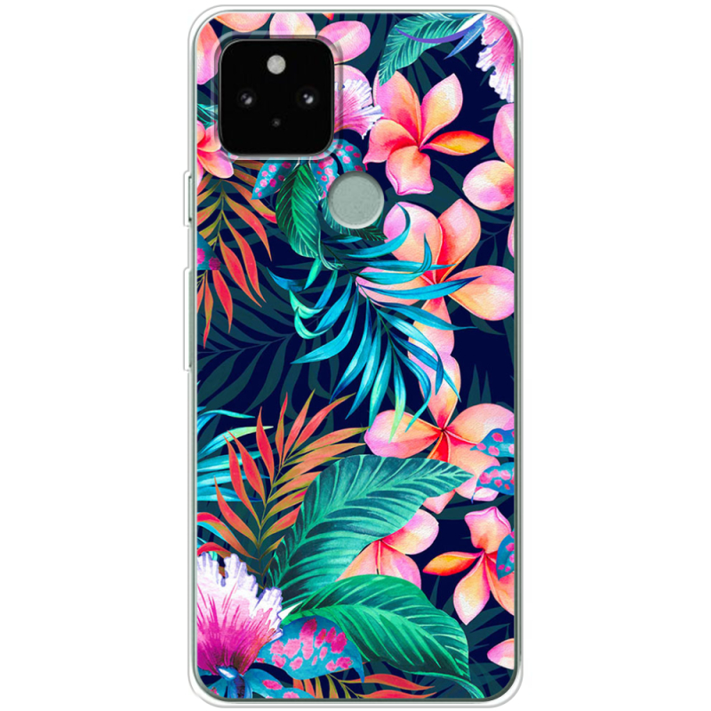 Чехол Uprint Google Pixel 5 flowers in the tropics