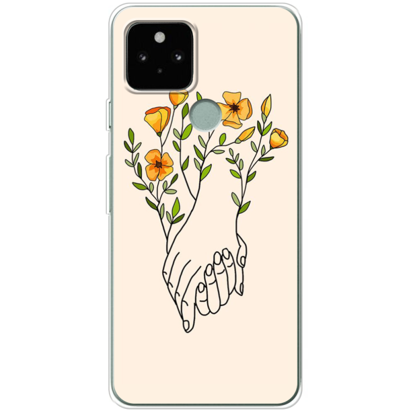 Чехол Uprint Google Pixel 5 Flower Hands