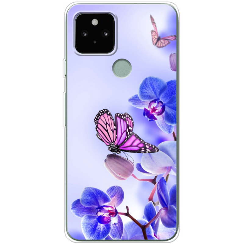 Чехол Uprint Google Pixel 5 Orchids and Butterflies