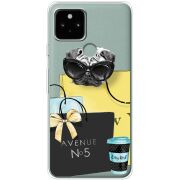 Прозрачный чехол Uprint Google Pixel 5 Fashion Pug