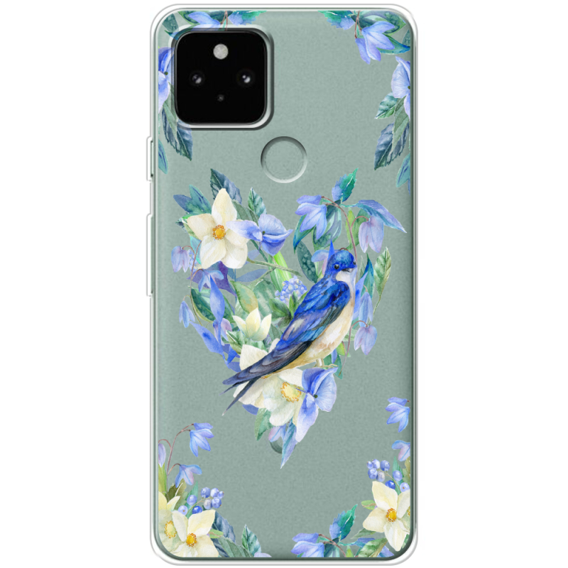 Прозрачный чехол Uprint Google Pixel 5 Spring Bird