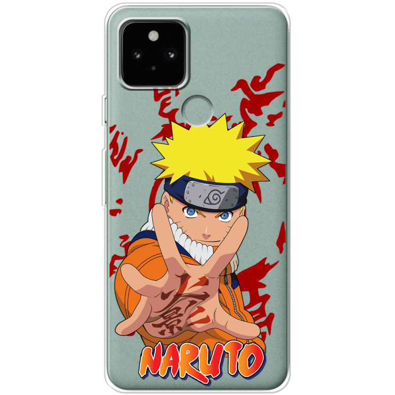 Прозрачный чехол Uprint Google Pixel 5 Naruto