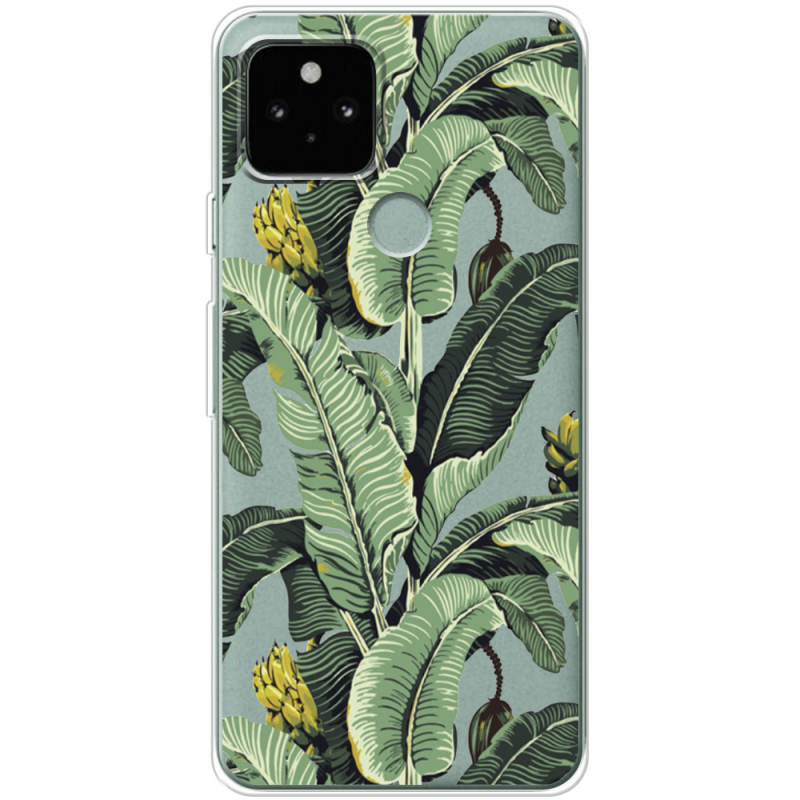 Прозрачный чехол Uprint Google Pixel 5 Banana Leaves