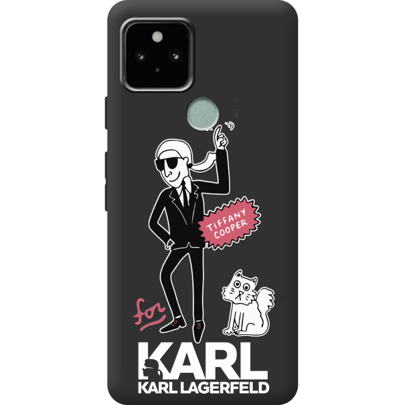 Черный чехол BoxFace Google Pixel 5 For Karl