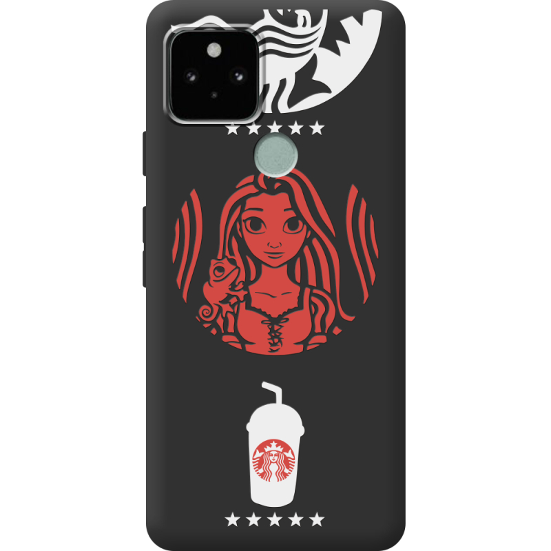 Черный чехол BoxFace Google Pixel 5 RedWhite Coffee