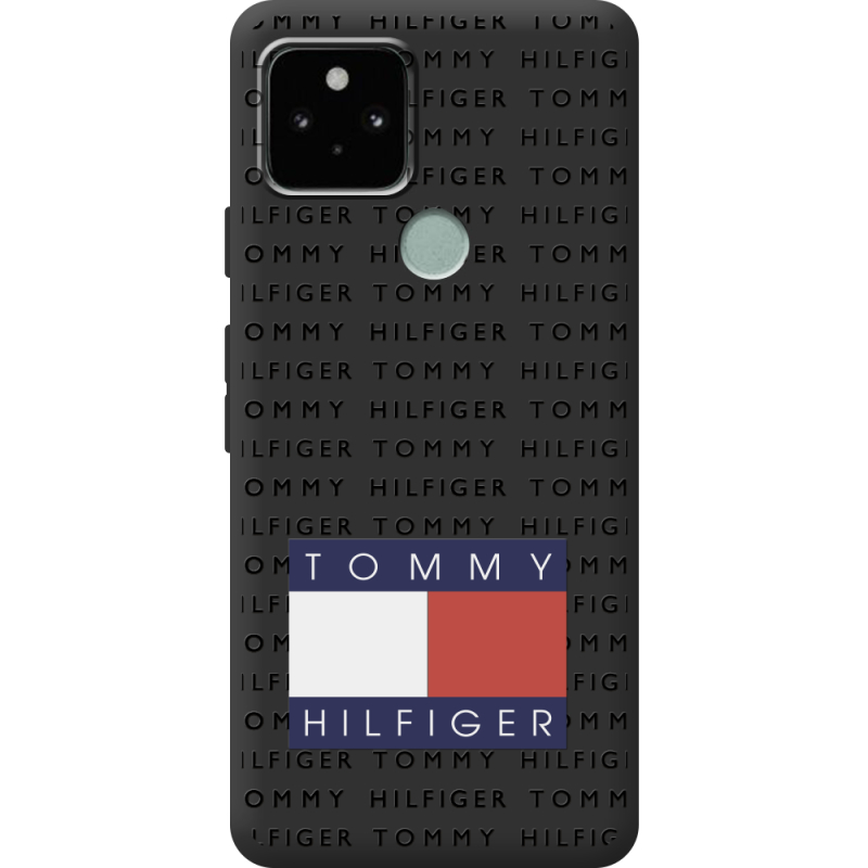 Черный чехол BoxFace Google Pixel 5 Tommy Print