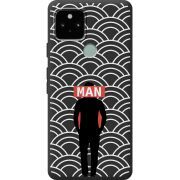 Черный чехол BoxFace Google Pixel 5 Man Pattern