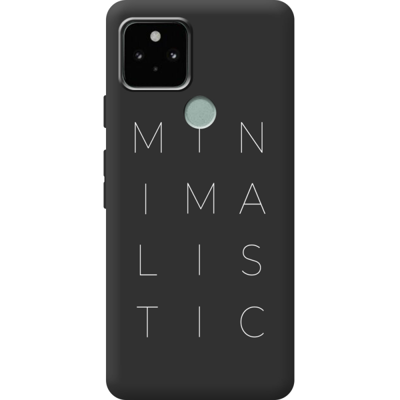 Черный чехол BoxFace Google Pixel 5 Minimalistic