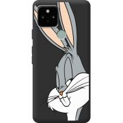 Черный чехол BoxFace Google Pixel 5 Lucky Rabbit