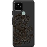 Черный чехол BoxFace Google Pixel 5 Chinese Dragon