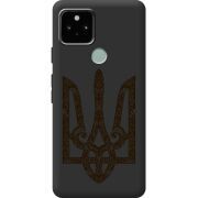 Черный чехол BoxFace Google Pixel 5 Ukrainian Trident