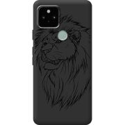 Черный чехол BoxFace Google Pixel 5 Lion