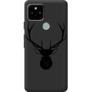 Черный чехол BoxFace Google Pixel 5 Deer