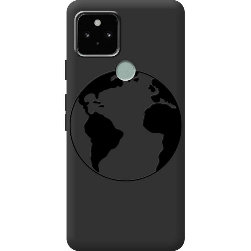 Черный чехол BoxFace Google Pixel 5 Earth