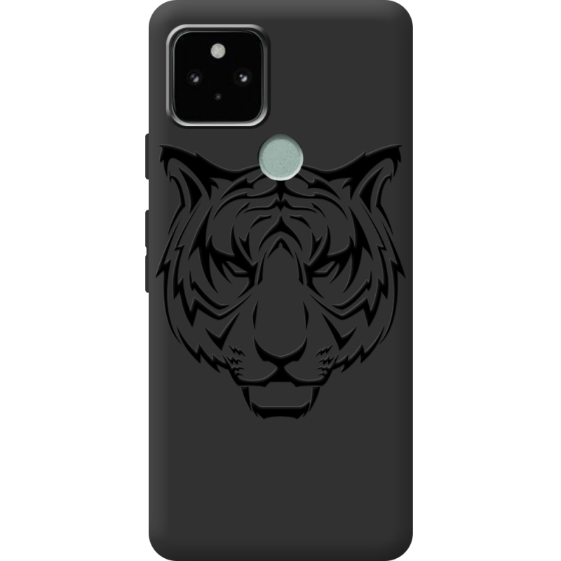 Черный чехол BoxFace Google Pixel 5 Tiger