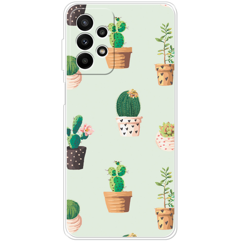 Чехол BoxFace Samsung Galaxy A23 (A235) L-green Cacti
