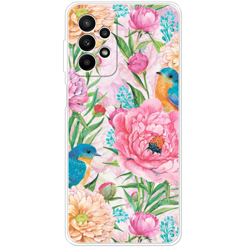 Чехол BoxFace Samsung Galaxy A23 (A235) Birds in Flowers