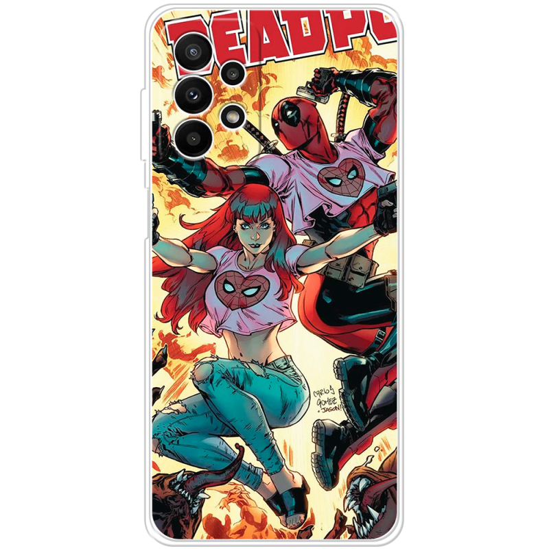 Чехол BoxFace Samsung Galaxy A23 (A235) Deadpool and Mary Jane