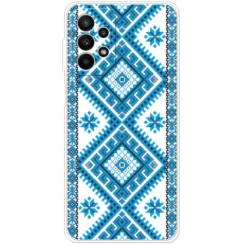 Чехол BoxFace Samsung Galaxy A23 (A235) Блакитний Орнамент