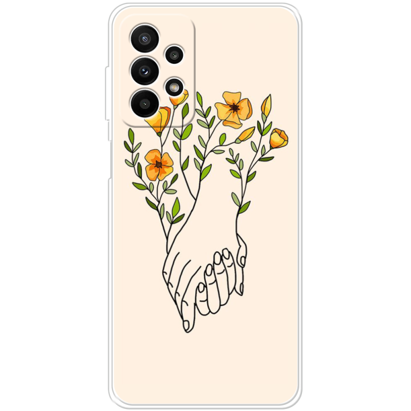Чехол BoxFace Samsung Galaxy A23 (A235) Flower Hands