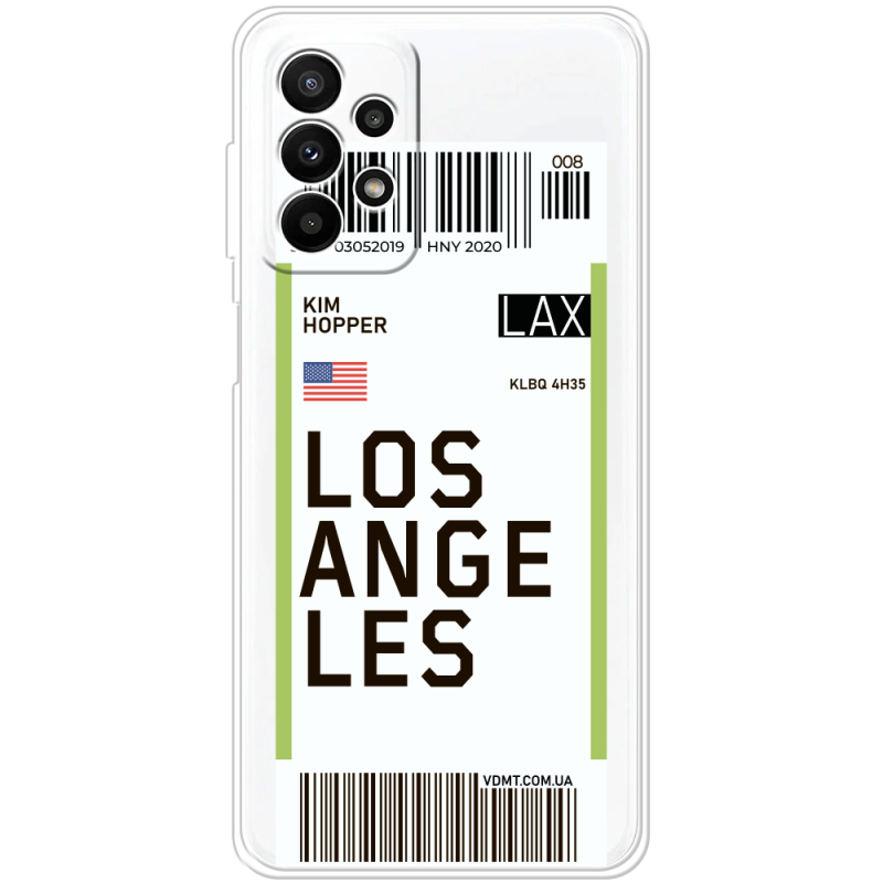 Прозрачный чехол BoxFace Samsung Galaxy A23 (A235) Ticket Los Angeles