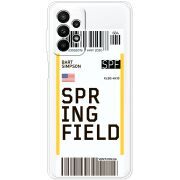 Прозрачный чехол BoxFace Samsung Galaxy A23 (A235) Ticket Springfield