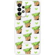 Прозрачный чехол BoxFace Samsung Galaxy A23 (A235) Pattern Baby Yoda