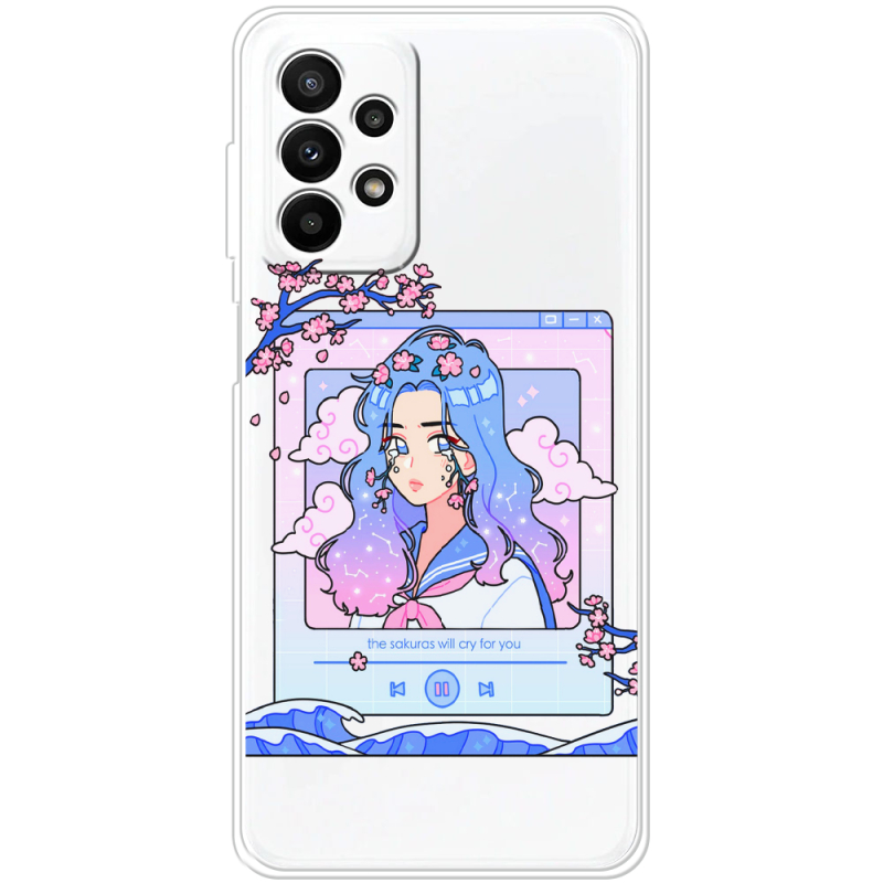 Прозрачный чехол BoxFace Samsung Galaxy A23 (A235) The Sakuras Will Cry For You