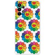 Прозрачный чехол BoxFace Samsung Galaxy A23 (A235) Hippie Flowers