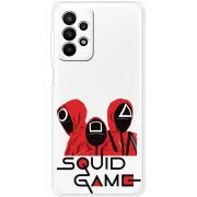 Прозрачный чехол BoxFace Samsung Galaxy A23 (A235) siquid game люди в красном