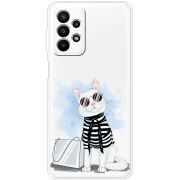 Прозрачный чехол BoxFace Samsung Galaxy A23 (A235) Cat Style