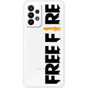 Прозрачный чехол BoxFace Samsung Galaxy A23 (A235) Free Fire Black Logo