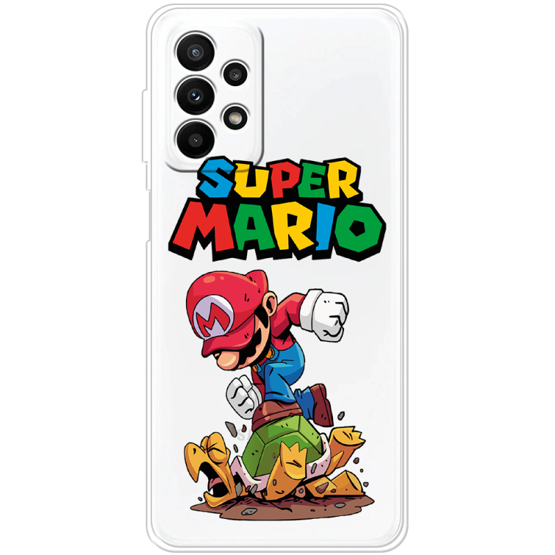 Прозрачный чехол BoxFace Samsung Galaxy A23 (A235) Super Mario
